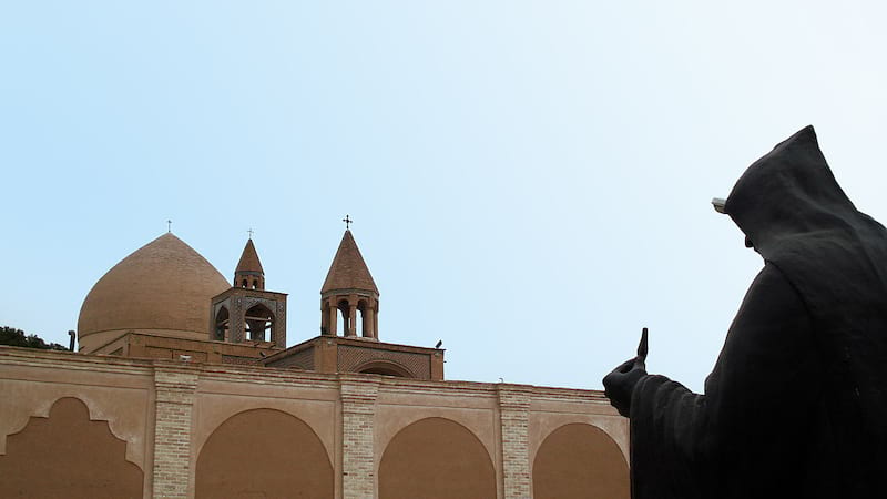 vank citadel old church in jolfa area in heart of isfahan christian element